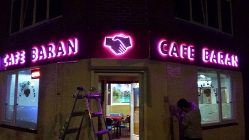 Dendermonde Neon Advertising Facade